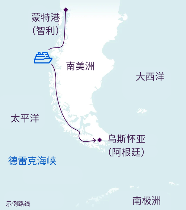 【大航海时代】麦哲伦探索号邮轮9天8晚巴塔哥尼亚与智利峡湾——原始心灵对话，南美秘境远征-旅游线路