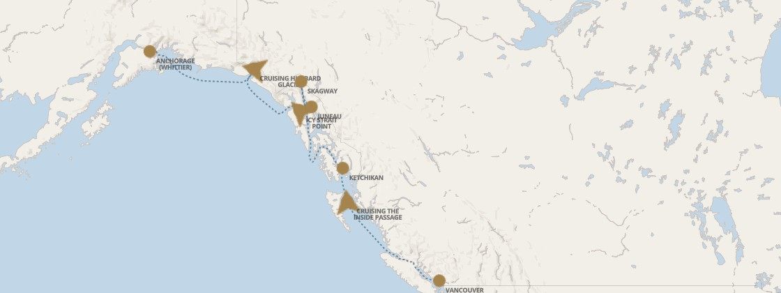 【大航海时代】丽晶七海邮轮探索者号阿拉斯加巡游8天7晚-旅游线路