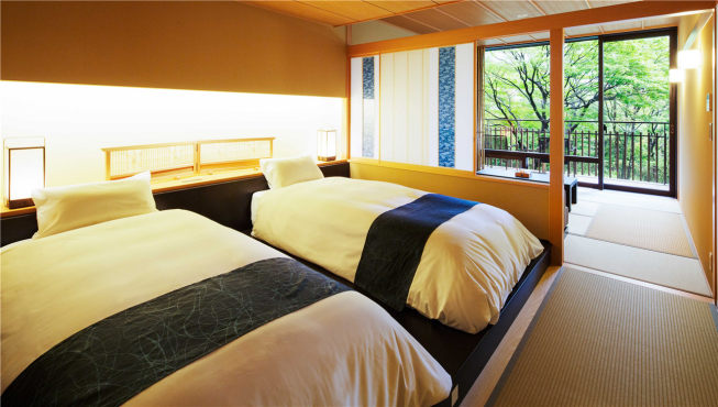 界 鬼怒川共有48间日式客房。