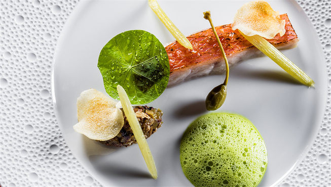 主厨以相模湾当季海鲜和产自日本各地的精选食材，为食客奉上精美的西式料理。