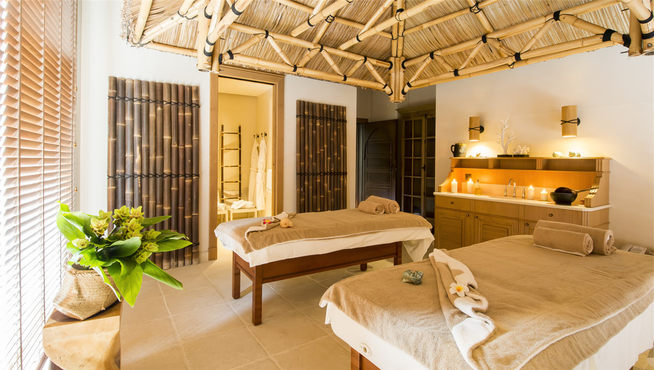 Grand Spa 水疗中心共有7间主题水疗室，从内饰陈设到理疗技法遵循了不同地域特色。