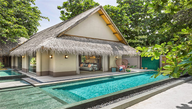 Beach Villa with Pool Outdoor