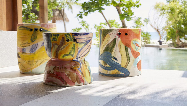 Ceramic Mini Stools by Reinaldo Senguino