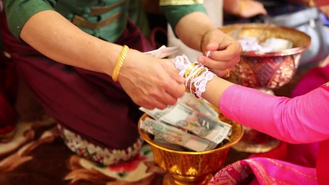 老龙族传统Baci拴线仪式