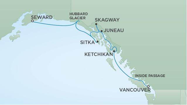 【大航海时代】丽晶七海水手号阿拉斯加8天7晚经典冰川仙境之旅   （单船票）-旅游线路