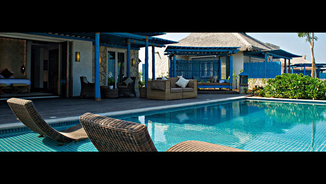 酒店房间设有私人泳池，适合注重隐私的住客。