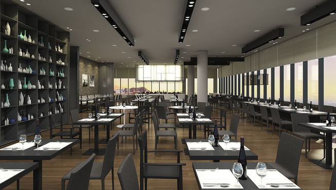 餐厅提供新鲜美味的食物，为你的旅途补充能量。