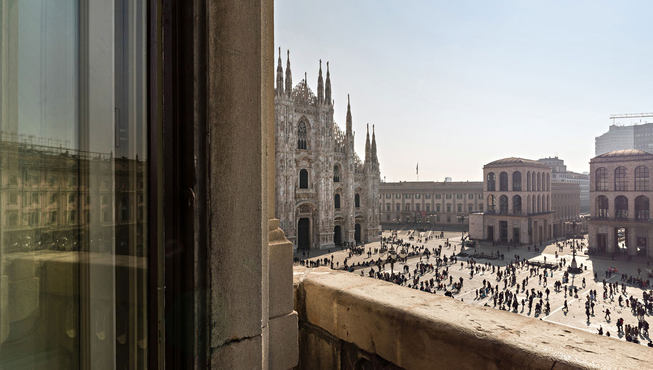 可以轻而易举地饱览大教堂的美景盛况