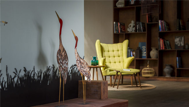 正如鸟园酒店的名字，在这里鸟元素设计随处可见