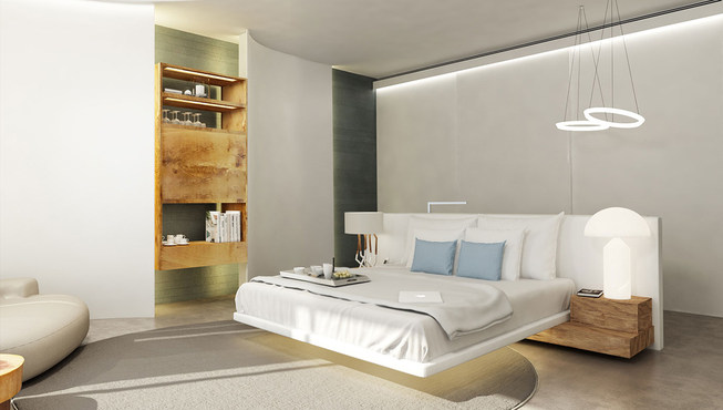 您还可享受可完全定制的迷你吧：Nikki海滩“MyBar”，氛围灯，超大浴室 ，豪华步入式淋浴，深浸浴缸和Malin＆Goetz设施