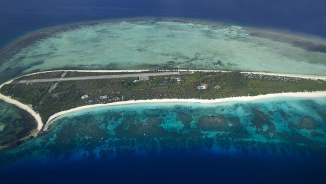 岛屿俯瞰，一片纯净的天堂