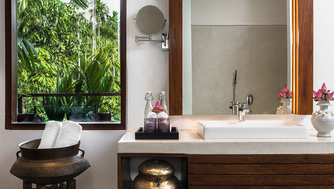 浴室配备了各种现代化设施，私密性也极高