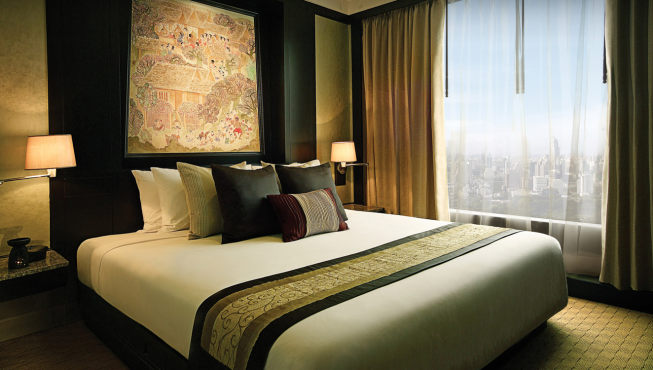 高级客房——位于酒店较高的楼层，视野观景特别，高级客房位于第 50 层、第 55 层到 58 层。