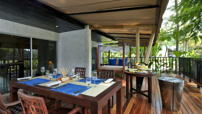 住客可选择在室外用餐