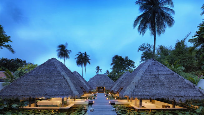 SPA疗养所一片休闲安宁之景