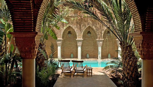 马拉喀什苏丹娜酒店是一间典型的摩洛哥利雅得风格的豪华酒店