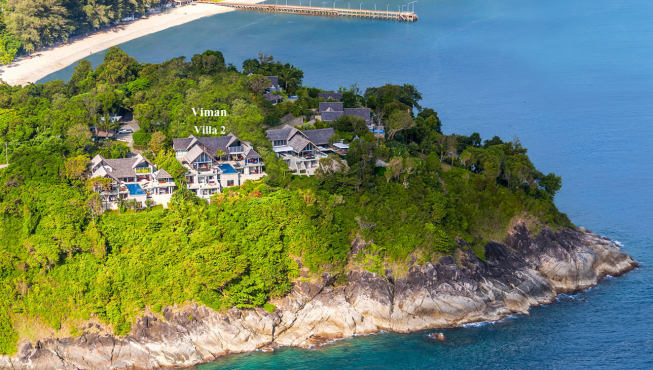 微漫别墅是一栋外观精致大方的多层别墅，地理位置上融合了山坡与海滨的元素。